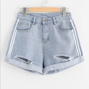 Rips Denim Shorts